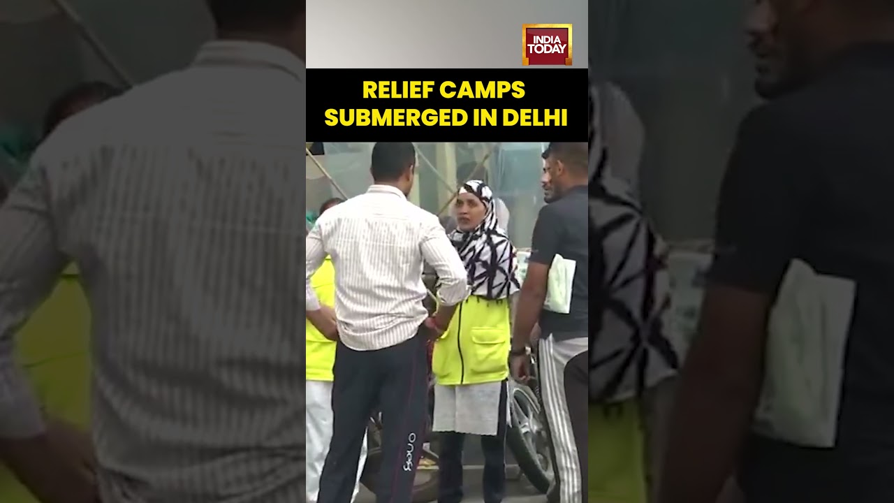 Relief Camps Submerged In Delhi | #delhifloods #delhifloodupdate #delhirains #delhi #floodalert