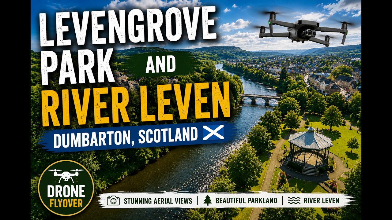 Levengrove Park Dumbarton from The Air