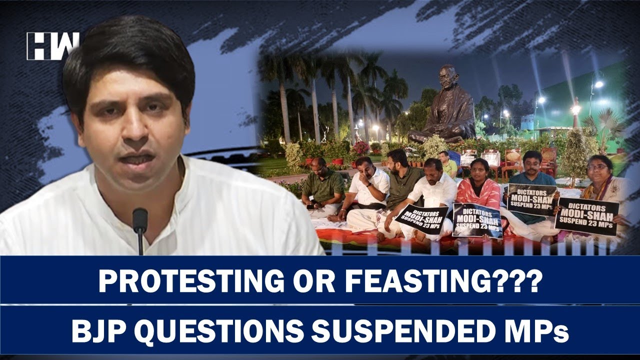 50 Hours Relay Protest of 20 Suspended MPs Continues With Food Roster| Parliament| Opposition| BJP