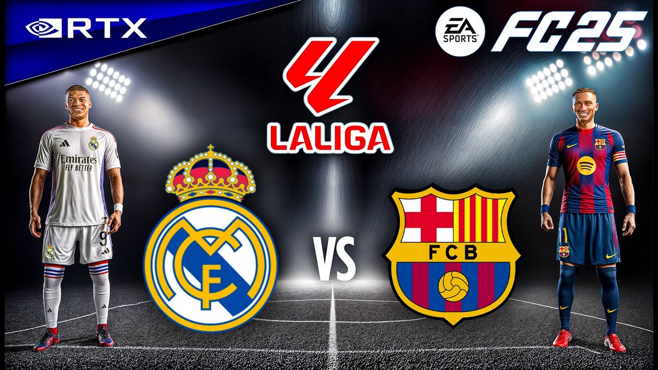 FC 25 - Real Madrid vs. Barcelona Ft. Trent, Rashford, | El Clasico 25/26 Full Match | [4K60]