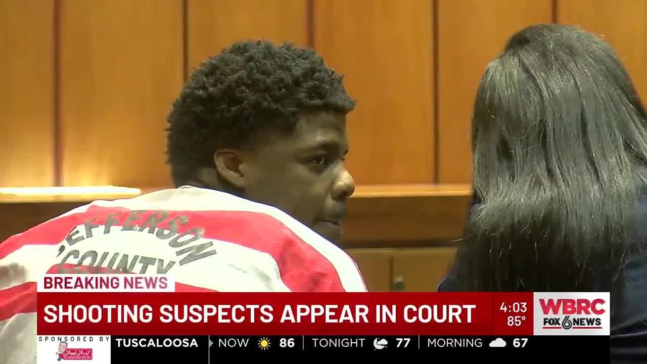 Birmingham shooting suspects appear in court