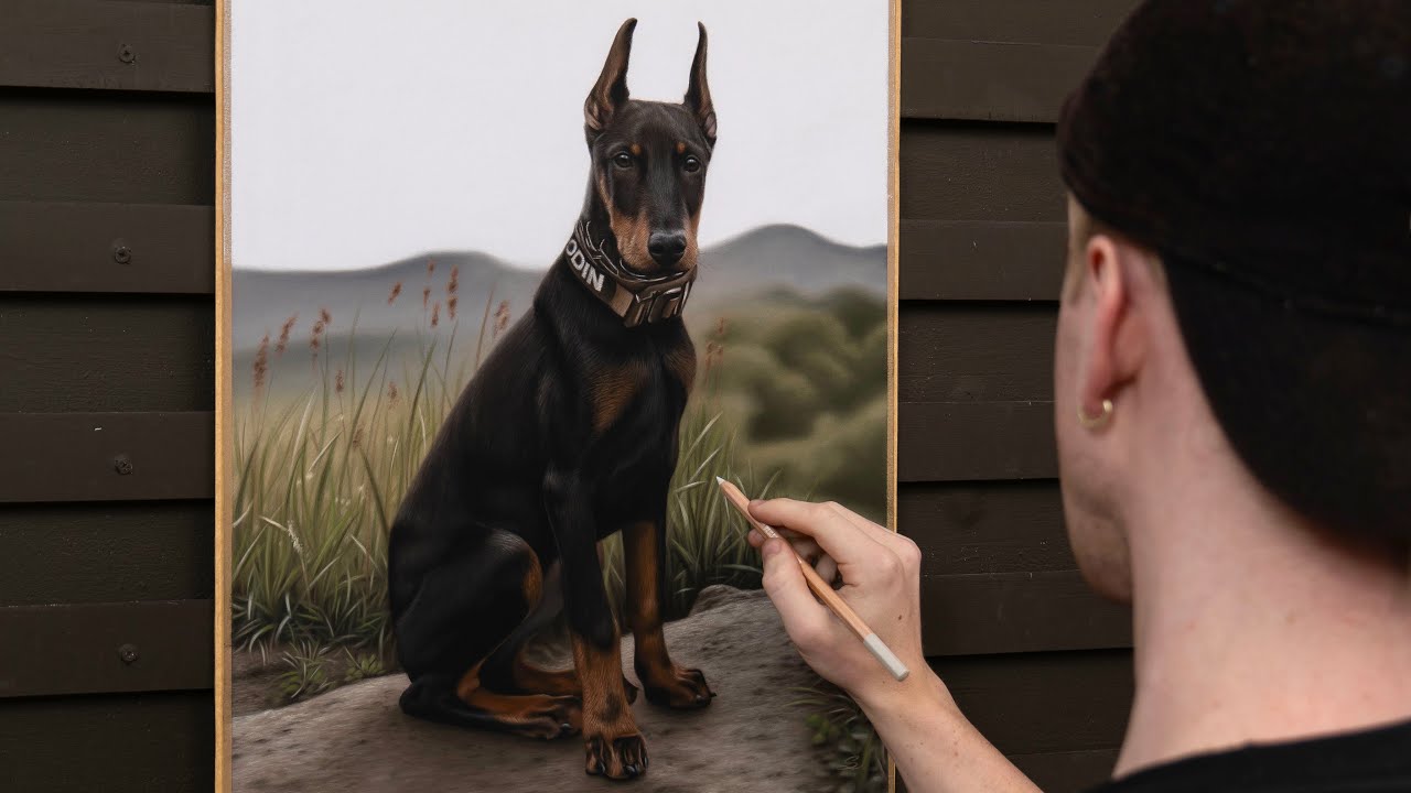 Drawing a Pet Portrait | Soft Pastels & Pastel Pencils