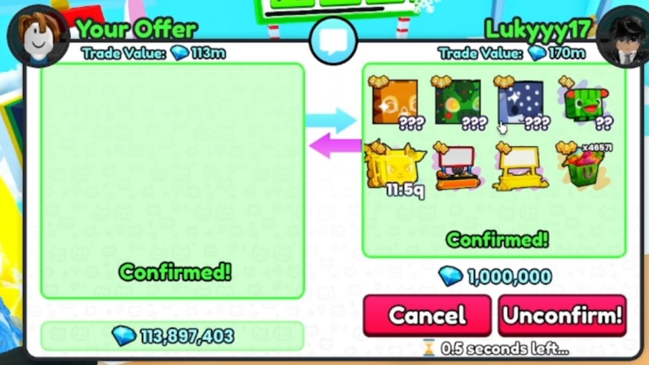 BiG profit in 1 Gem to Rainbow Gargantuan episode 3 Pet Simulator 99 ROBLOX