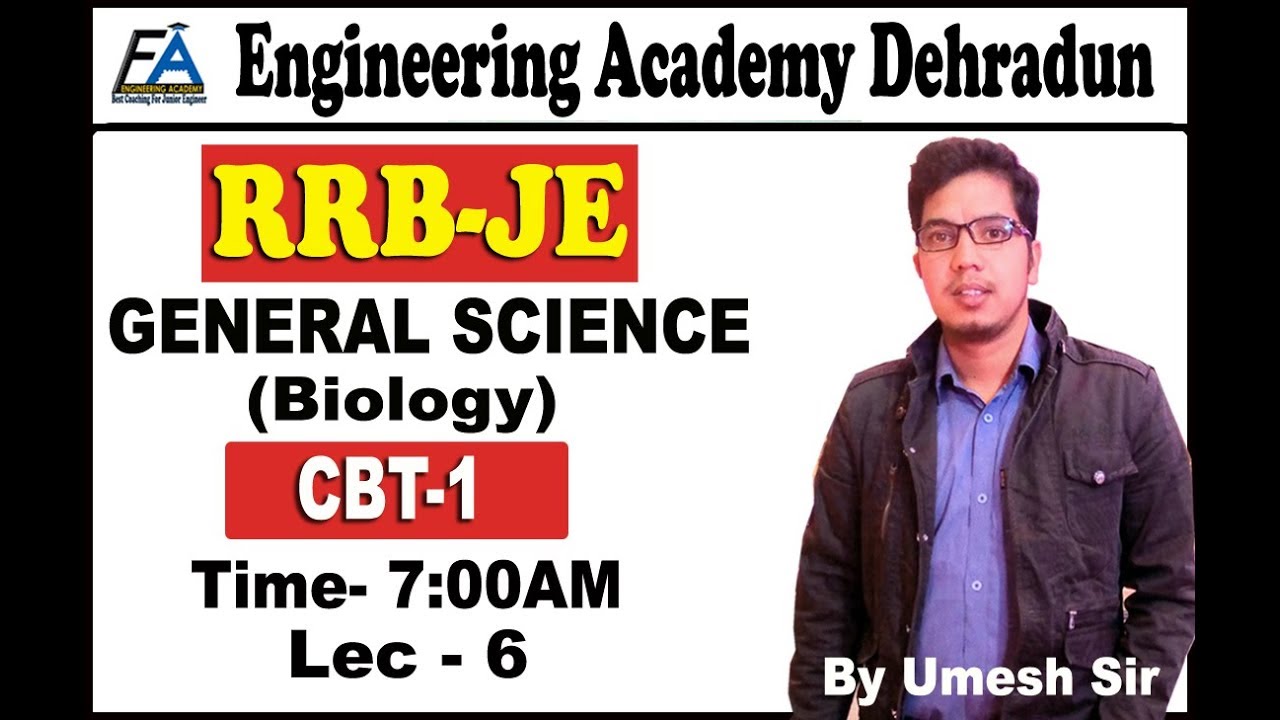 RRB JE General Science (Biology)