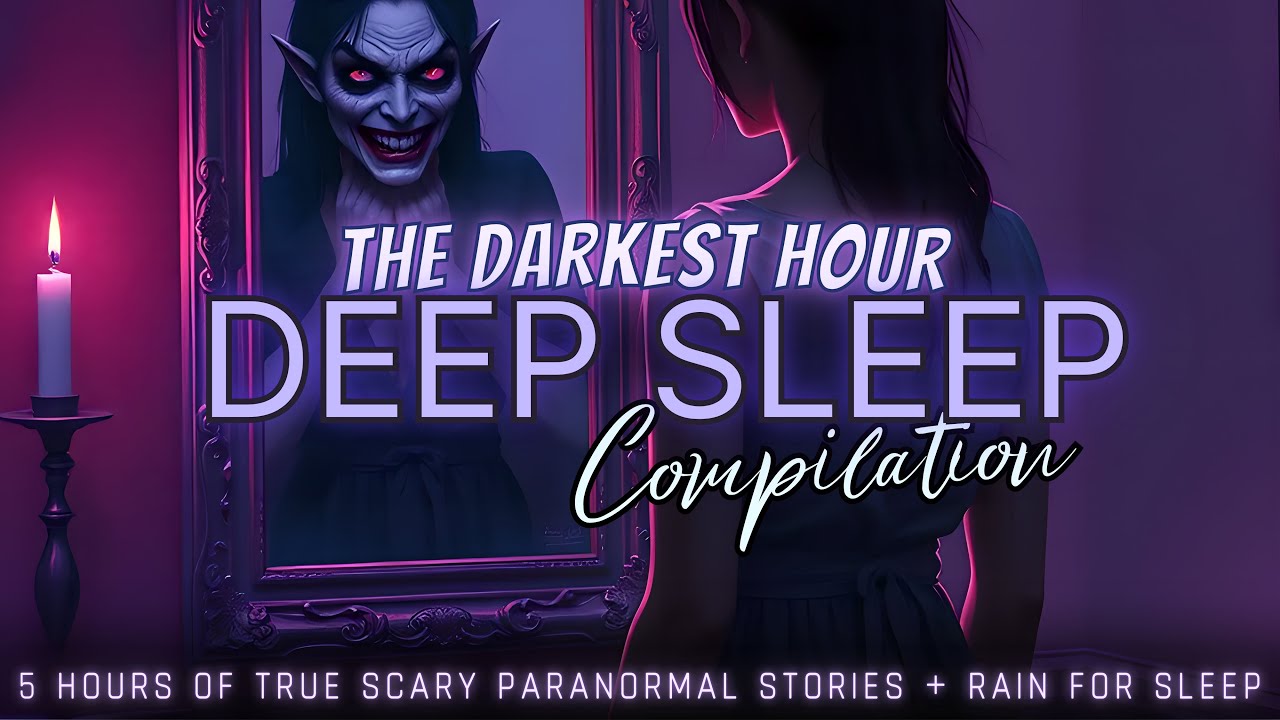 5 Hours of TRUE Scary Demon & Ouija Stories + rain for sleep 💤 NO ADS, just stories 