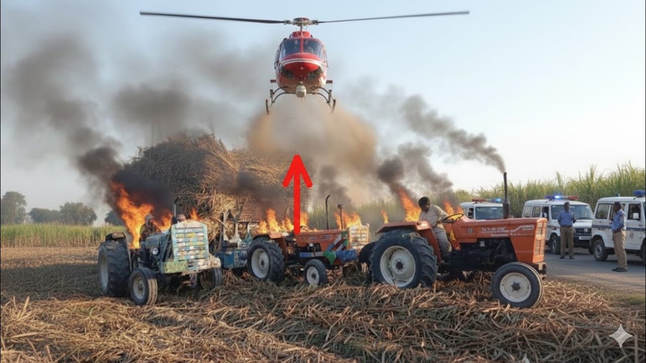 One tractor salunsir somke share to another tractor and trolley agg lag Gi big loss on kisan🚜😭😱😱😭😱