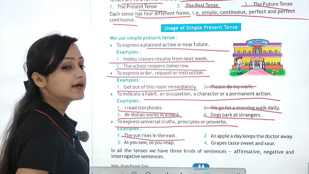 JPEN BOOKS | GRAMMAR-3 | CH-12 : VERBS: SIMPLE PRESENT TENSE
