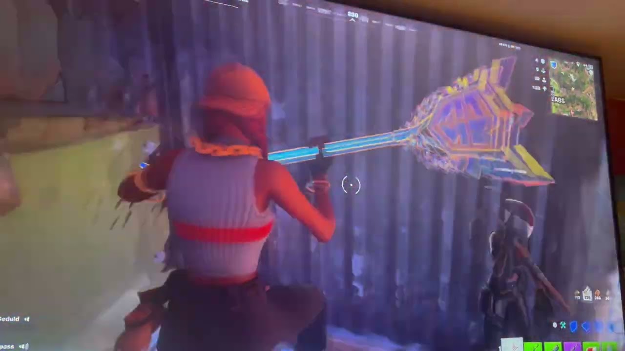 Eine Runde Fortnite Battle Royale rankt ￼