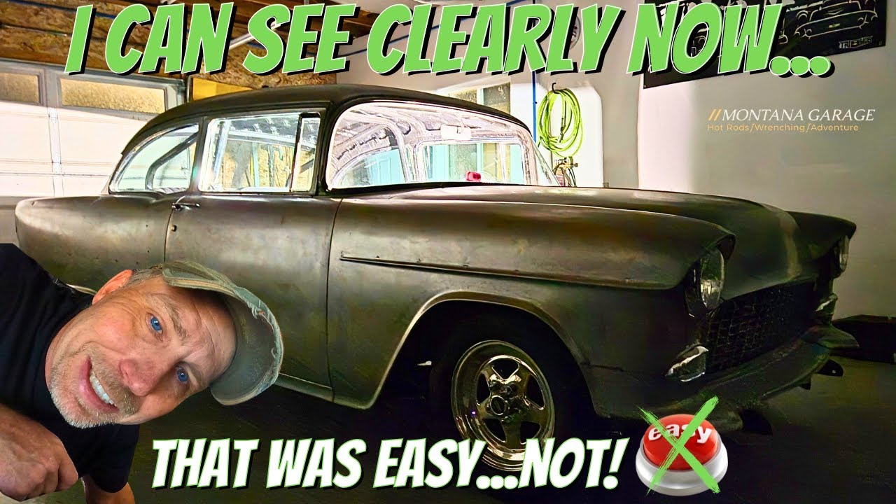 Install Windshield and Back Glass in a 1955 Chevy - '55 Chevy Build Series