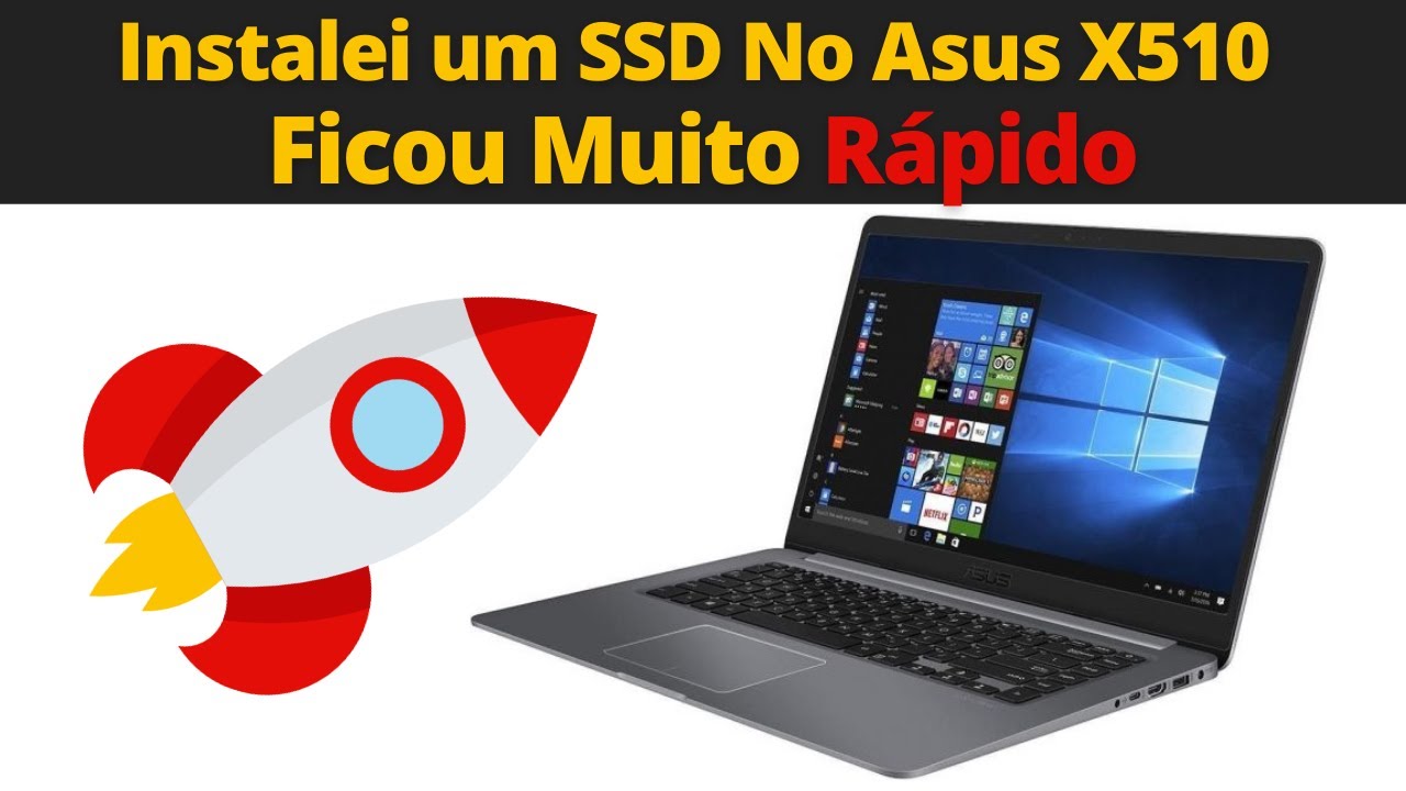 Como Instalar SSD M2 no Asus X510U