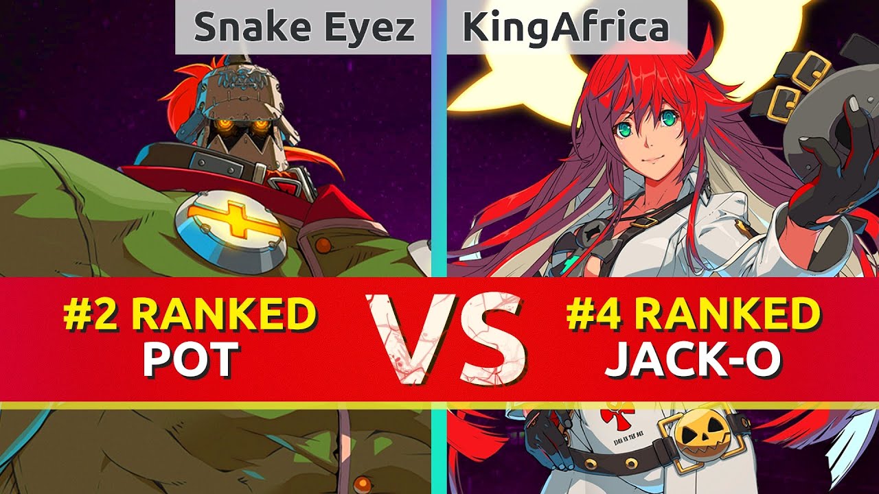 GGST ▰ Snake Eyez (#2 Ranked Potemkin) vs KingAfrica (#4 Ranked Jack-O). High Level Gameplay