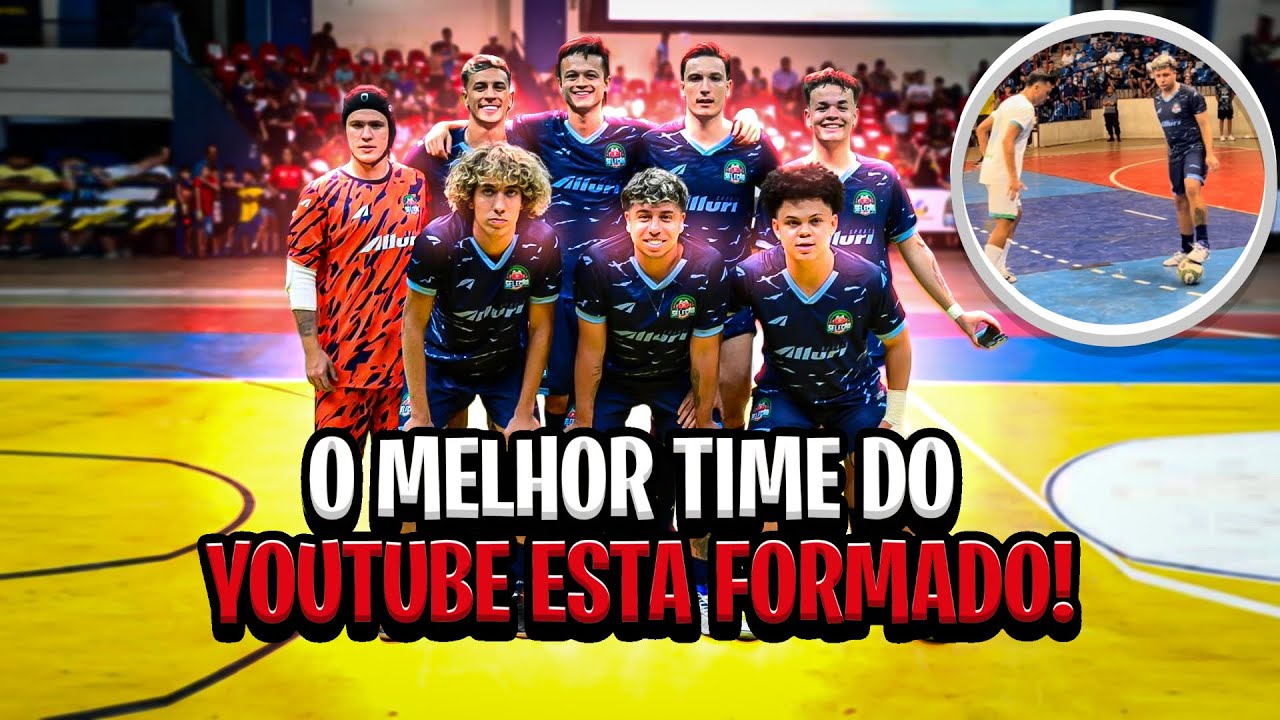 TODOS OS LANCES DA PRIMEIRA PARTIDA DA SELEÇÃO DOS YOUTUBERS! HATTRICK DO LUCANETA🔥