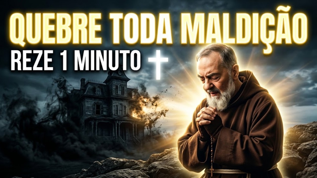 PADRE PIO: REZE 1 MINUTO E QUEBRE TODA MALDIÇÃO NA SUA CASA | Oração Poderosa de Proteção