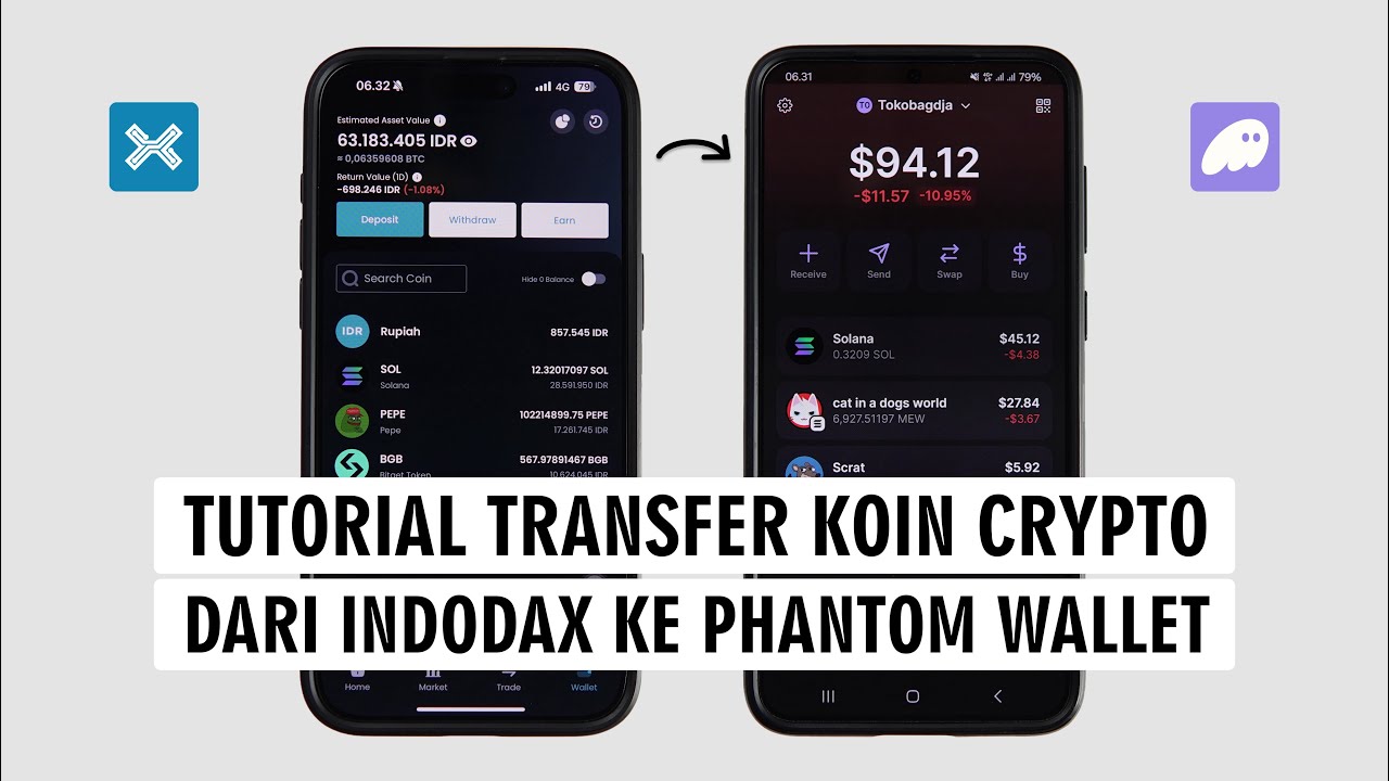 How to Send Crypto Assets from Indodax to Phantom Wallet