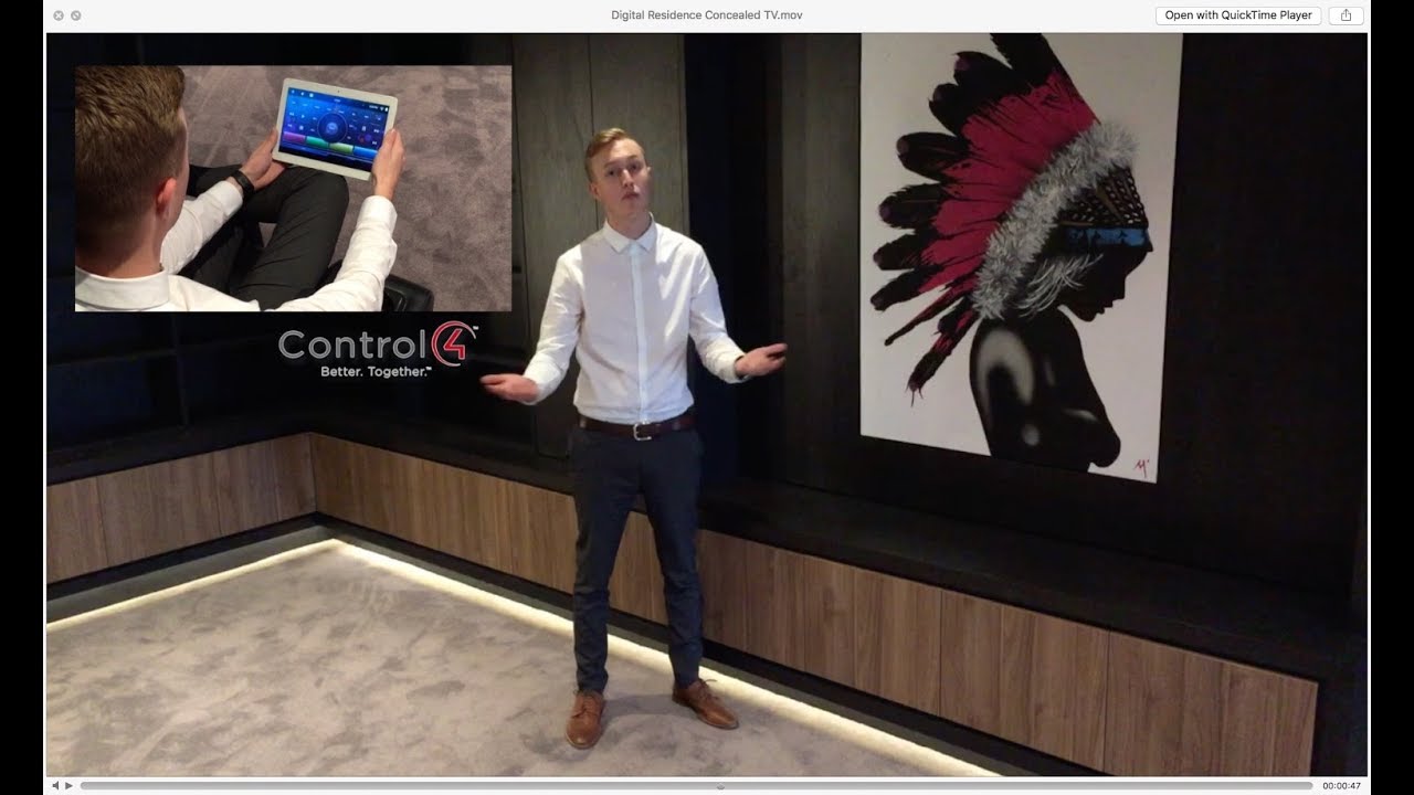 Automated Slide Reveal - Concealed TV | Digital Residence