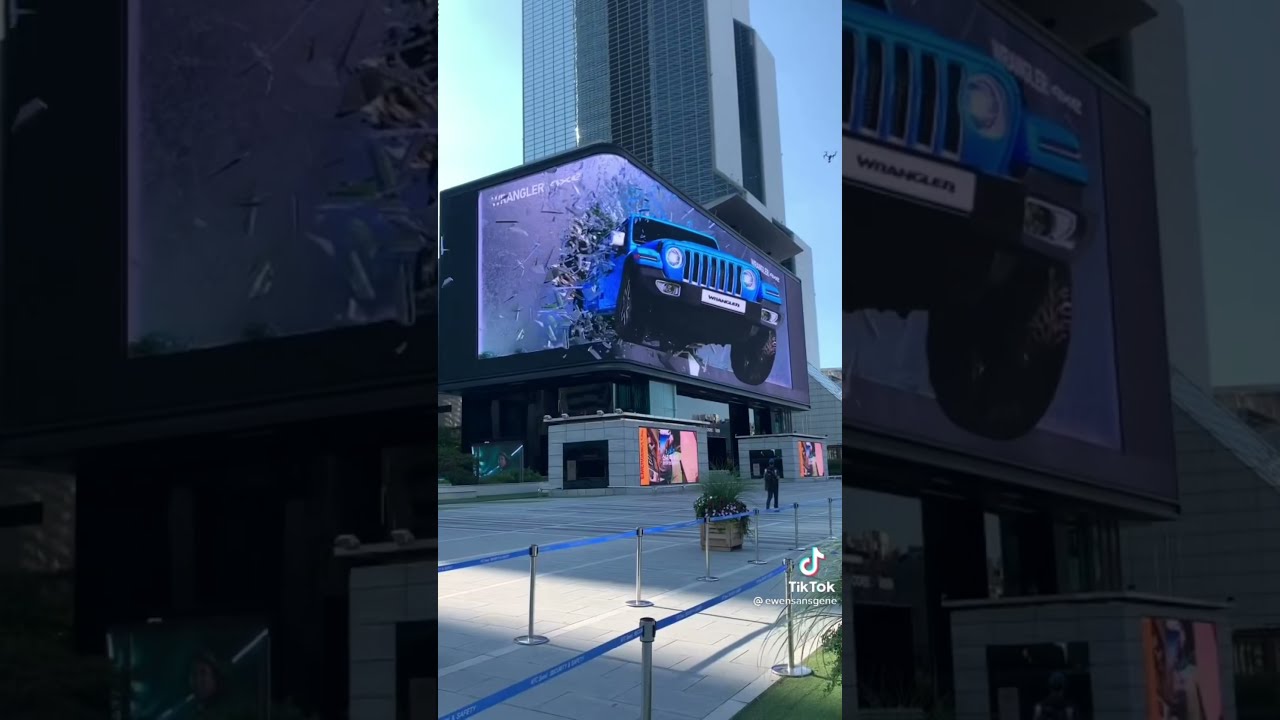 The World&rsquo;s Largest 3D Anamorphic Illusion Screen || Seoul Korea