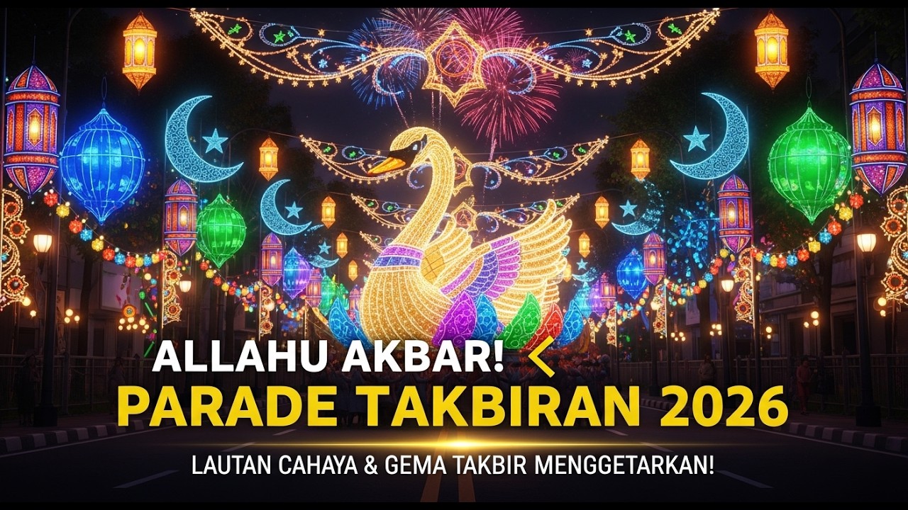 ALLAHU AKBAR! 😱 Parade Takbiran 2026 Lautan Manusia & Gema Takbir Menggetarkan!