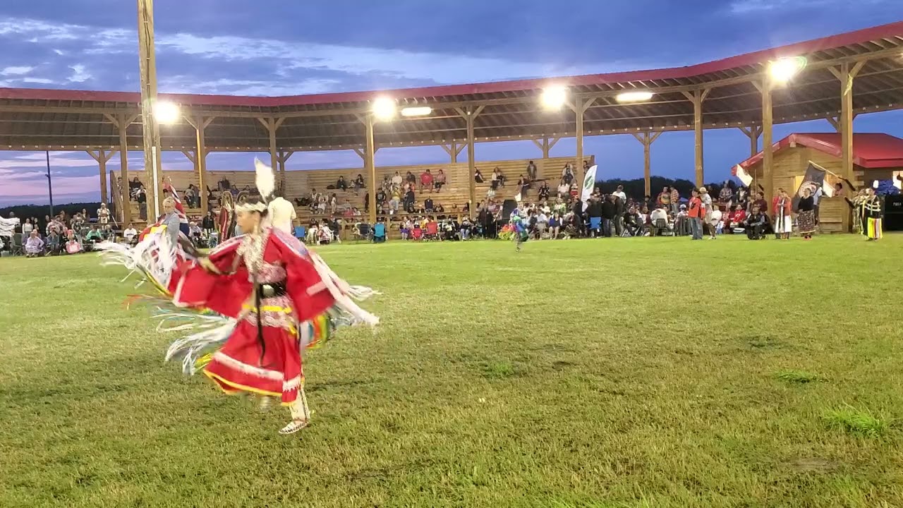 Kahkewistahaw Powwow 2022, Women's Fancy Shawl Special, Wednesday evening...