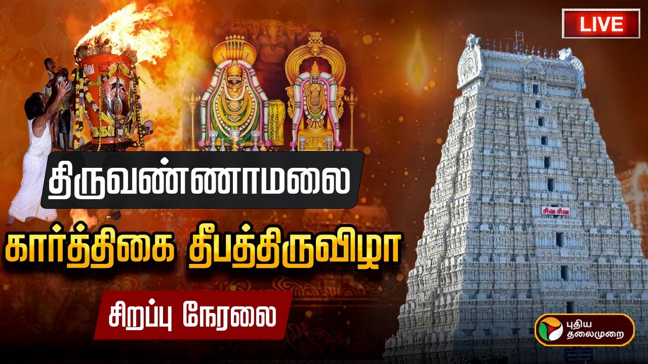 🔴LIVE: 🔥Tiruvannamalai Karthigai Deepam 2024 | ✨கார்த்திகை தீபம் ✨ தொடர் நேரலை | Annamalaiyar | PTD