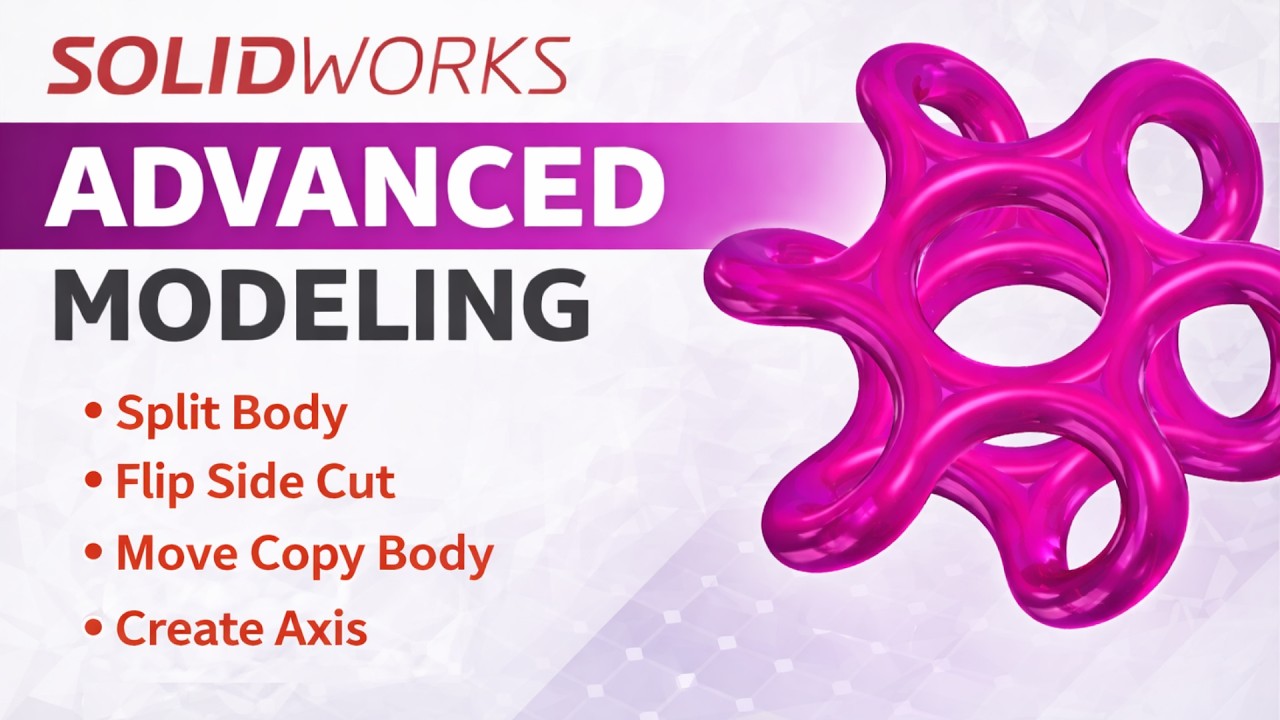 Solidworks Advanced Modeling | Move Copy Body | Flip Side to Cut | Split Body Solidworks | CADable