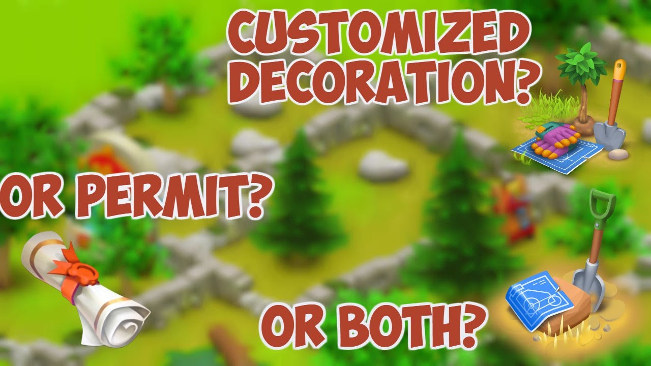 #HAYDAY - Customized decorations and permits!