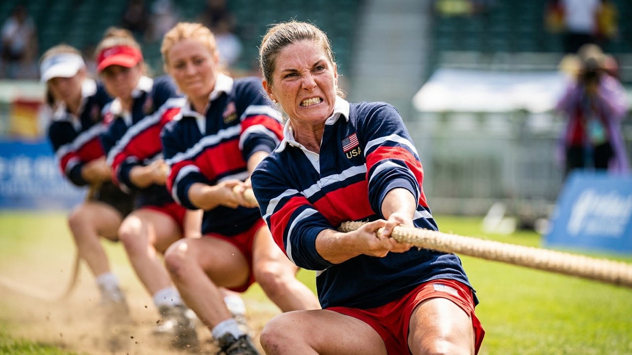 Germany vs USA 🇩🇪🇺🇸 500KG Women’s Tug of War | Can America Stop Europe at the World Games 2025?