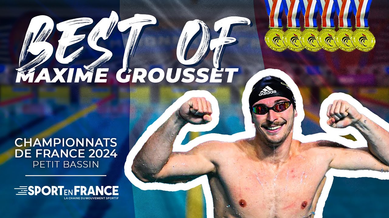 🏊&zwj;♂️ Le Best Of de MAXIME GROUSSET | Championnats de France Elite en petit bassin 2024