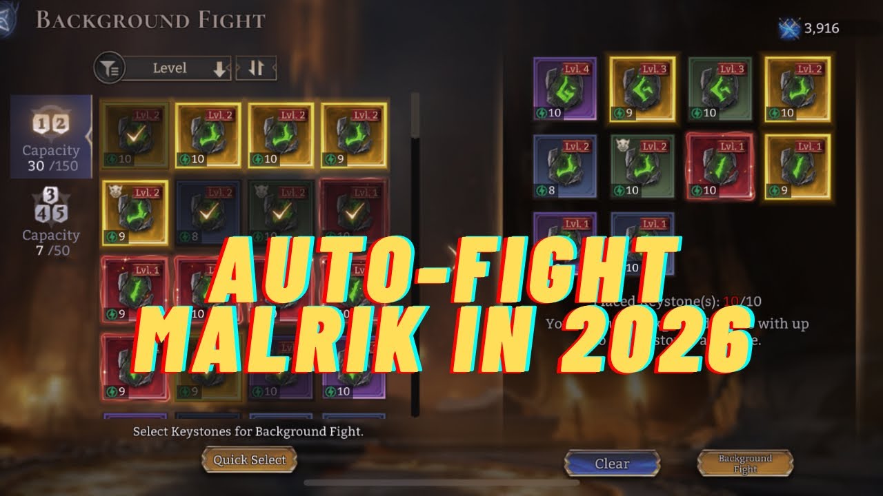 Auto-fight Malrik in 2026! (with 6 lv4 examples)