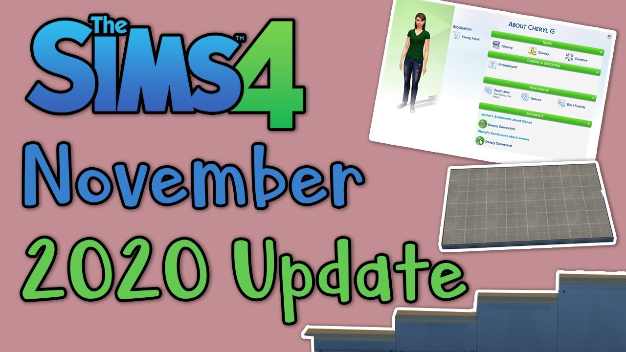 Sims 4 November Update Overview: Platforms, Sentiments, Half Walls and More