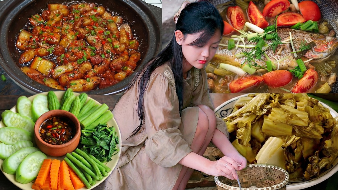 Peaceful Life in the Vietnamese Countryside with Rich Traditional Home Cooked Flavors