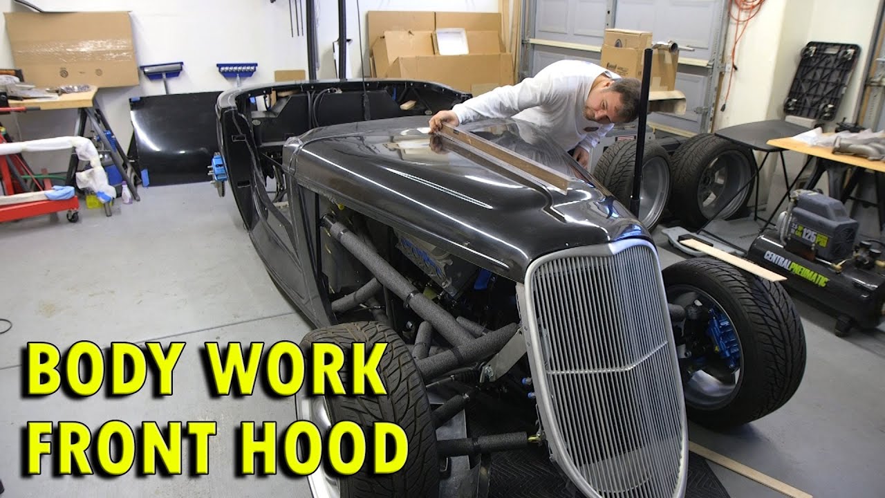 Factory Five 33 Hot Rod V2 Build - Body Work 9 Front Hood