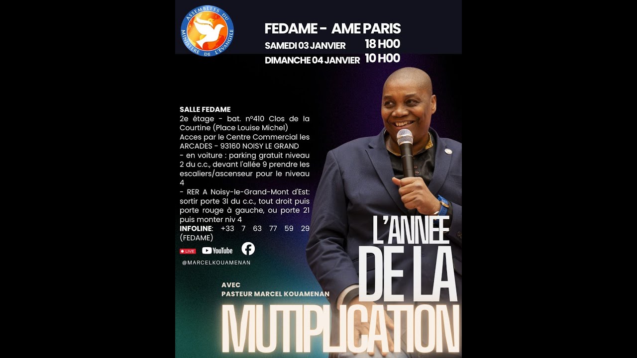 Programme Spécial -  Couper les liens des malédictions  -  Samedi 31 janvier 2026 - AME PARIS