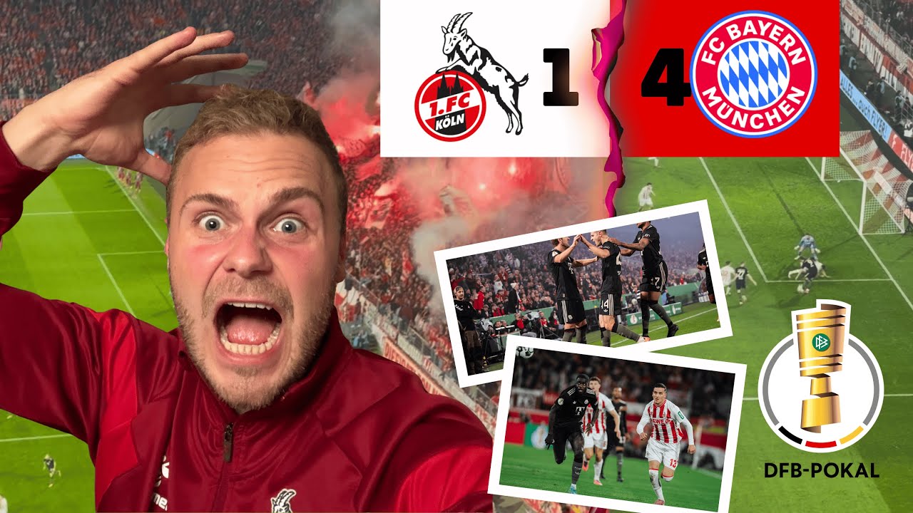 🔥 Wahnsinns-Stimmung trotz Bayern-Show! | 1. FC Köln – FC Bayern München 1:4 | DFB-Pokal Stadionvlog
