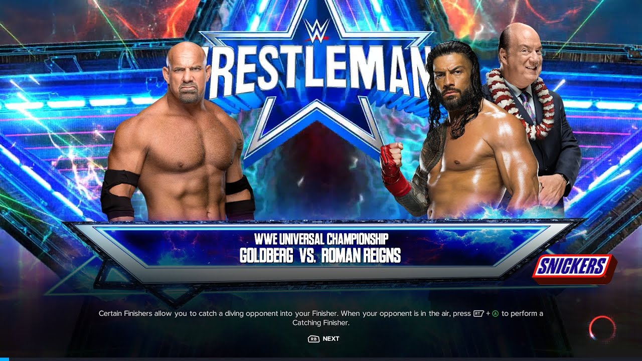 WWE 2K23 Goldberg Vs Roman Reigns