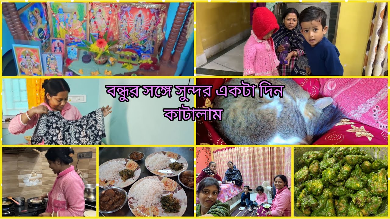 👭বান্ধবীর বাড়ি থেকে ঘুরে এলাম 👯&zwj;♀️| 🌄Morning to 🌃Evening Vlog | Bengali Family Vlog ✅️ | Vlog226