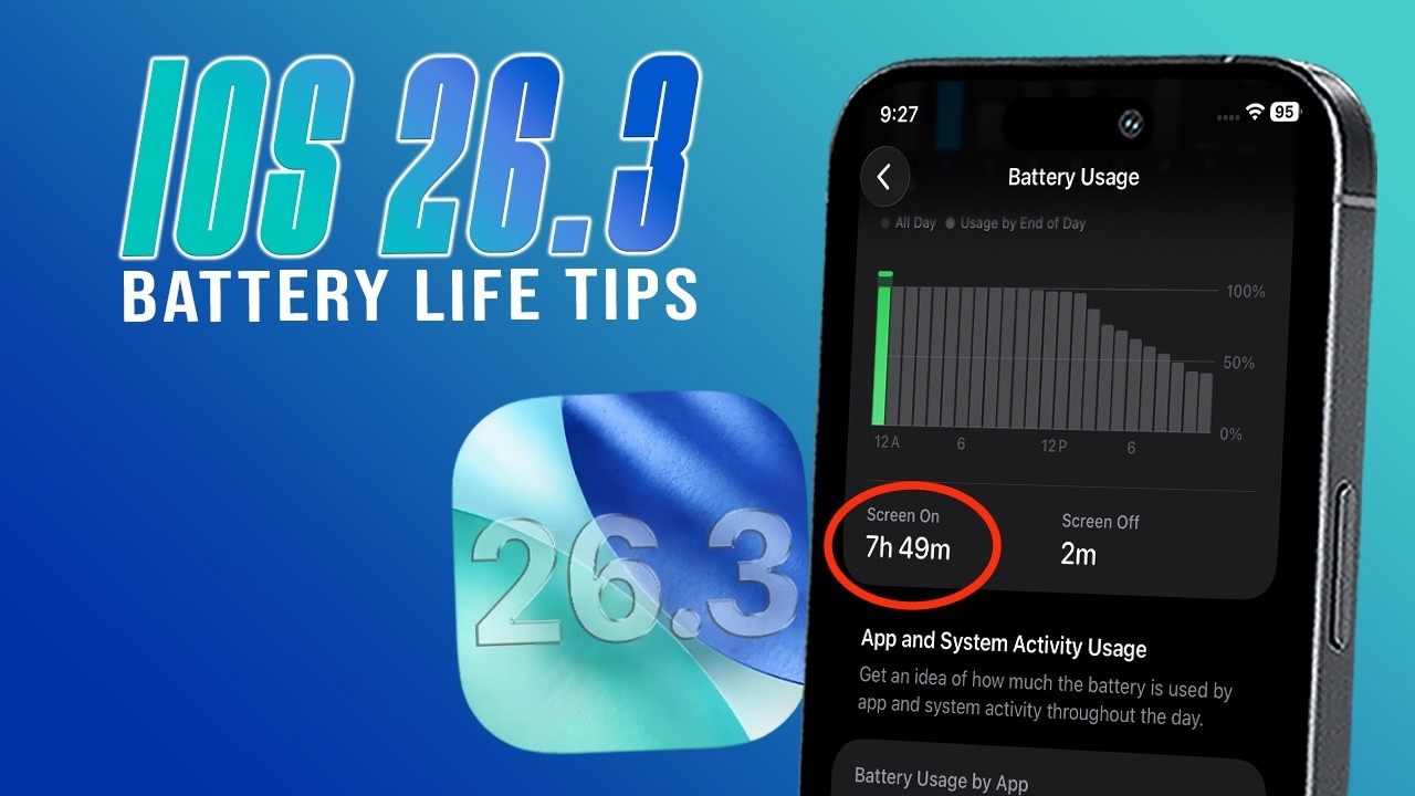 iOS 26.3 Battery Life TRICKS to GET BETTER SOT