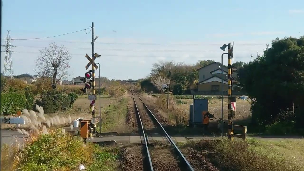 関東鉄道竜ヶ崎線下り前面展望