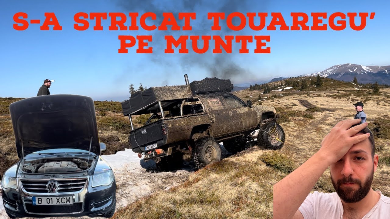Am adus Touaregu’ cu platforma de pe munte🥹 Offroad cu Toyota LC70 , Hilux si Touareg💥