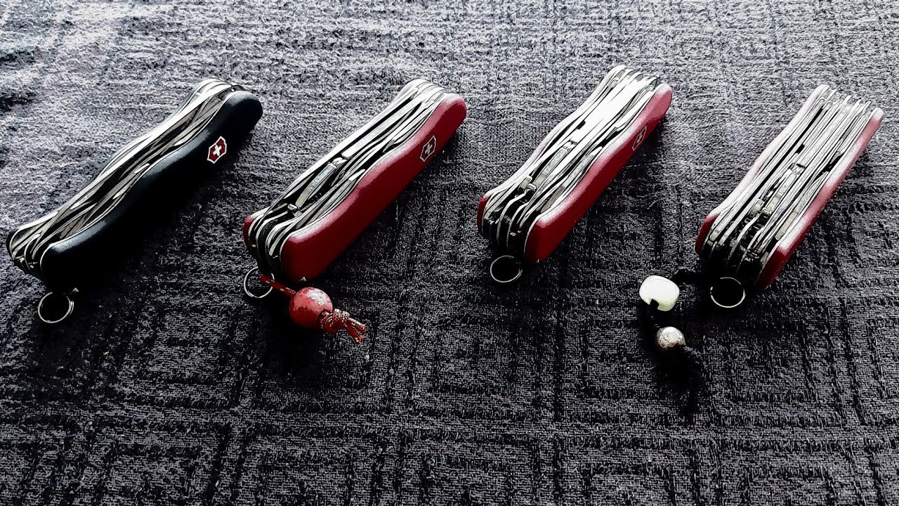 Victorinox 111 mm  Altas, Outrider, Hercule et Workchamp.