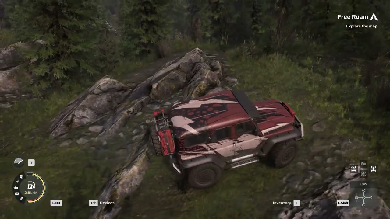 Expeditions - A MudRunner Game exploring the map