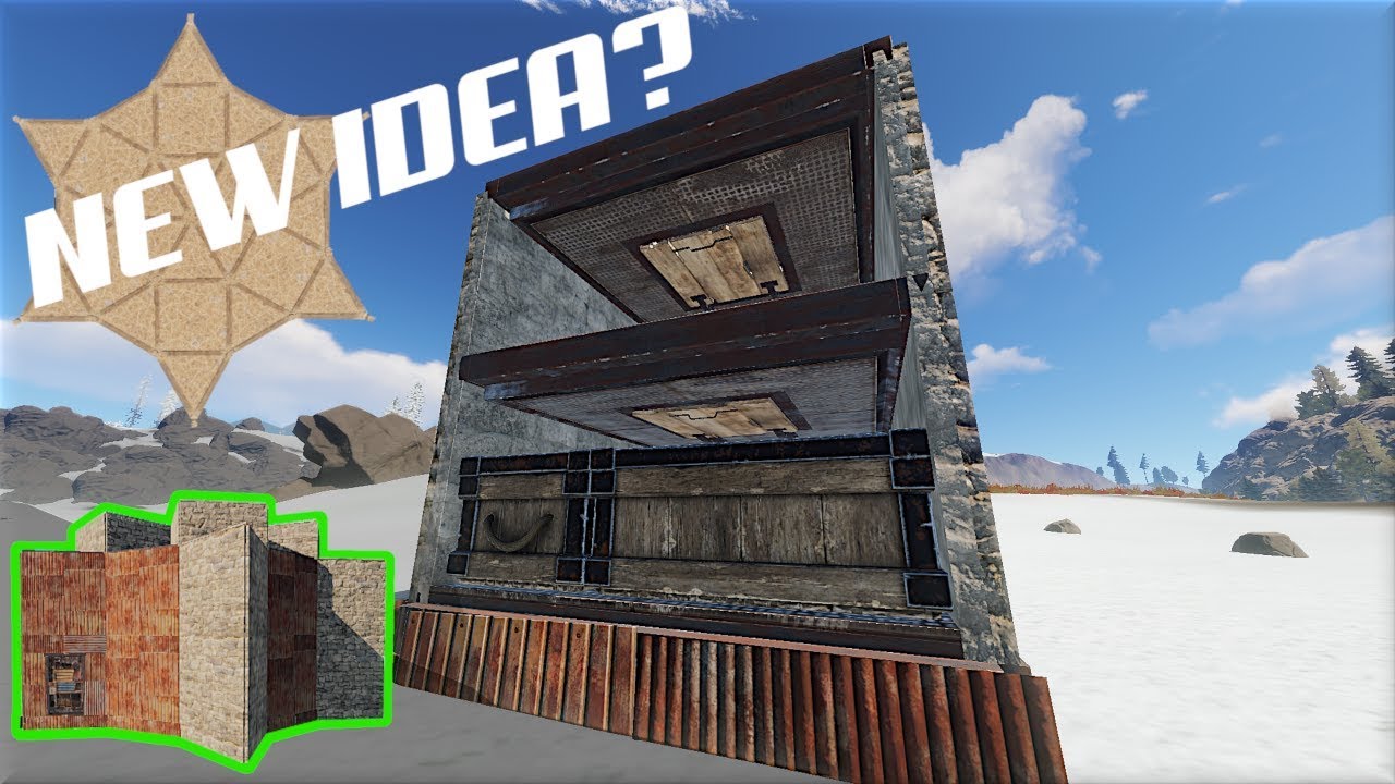 Rust Base Design 2019 - Solo/Duo/Trio New Rust Base Building Idea