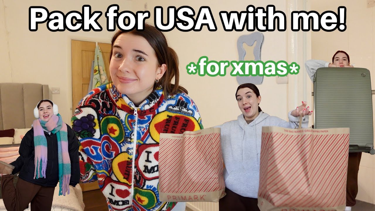 Pack for USA with me! Christmas holidays