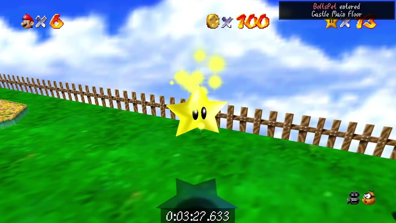 Super mario 64 4p nonstop All bosses Record