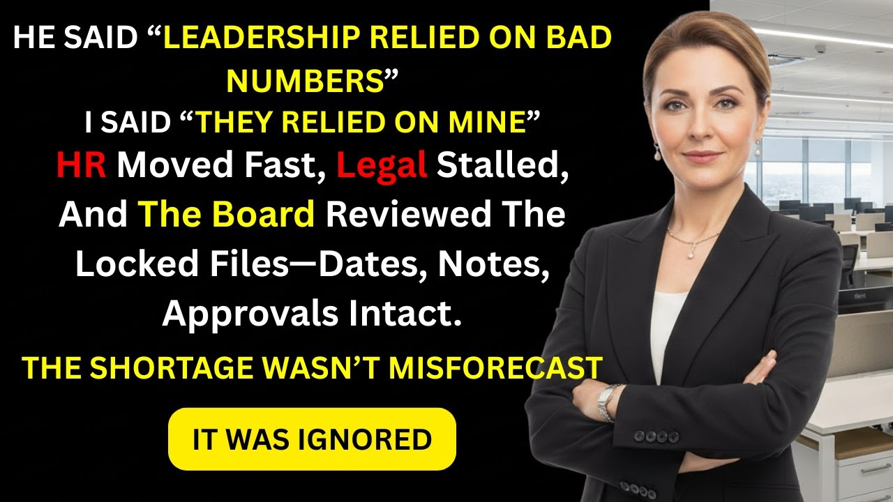 They Fired Me for a Bad Forecast — The Board Opened the Data Room and Read My Original Models