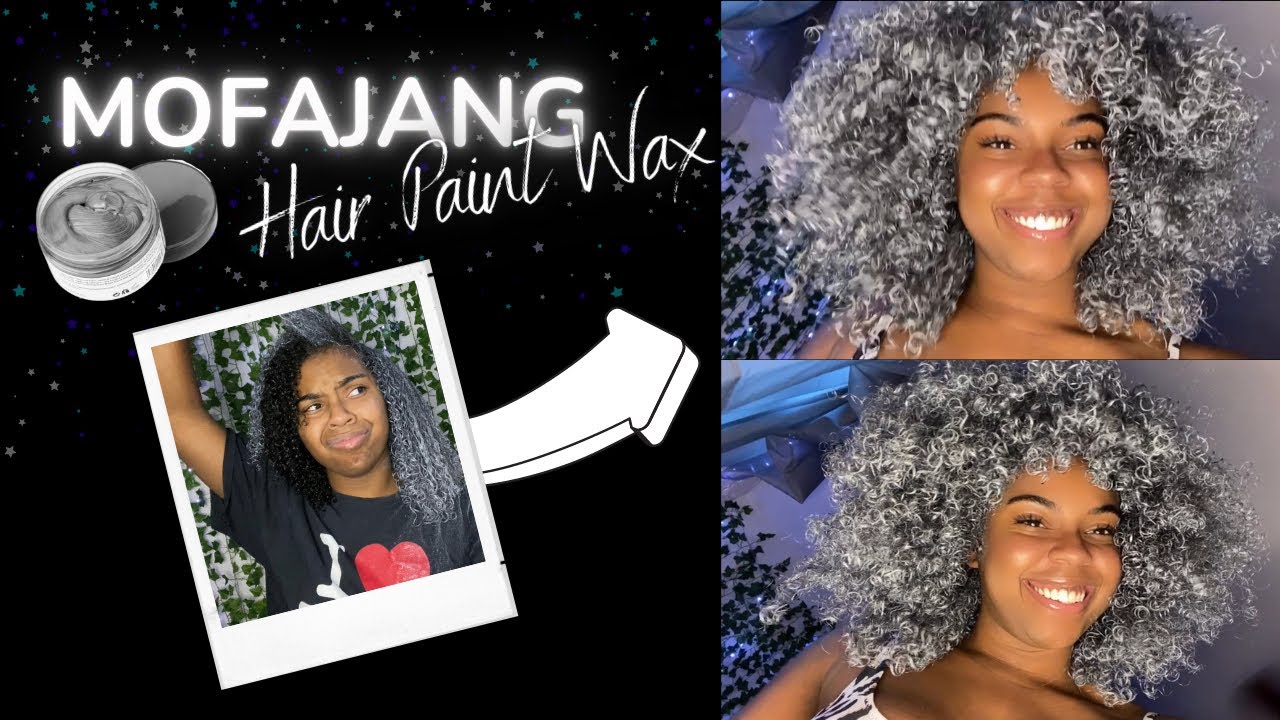 I DYED MY HAIR GRAY *BLACK TO GRAY* | Mofajang Hair Wax