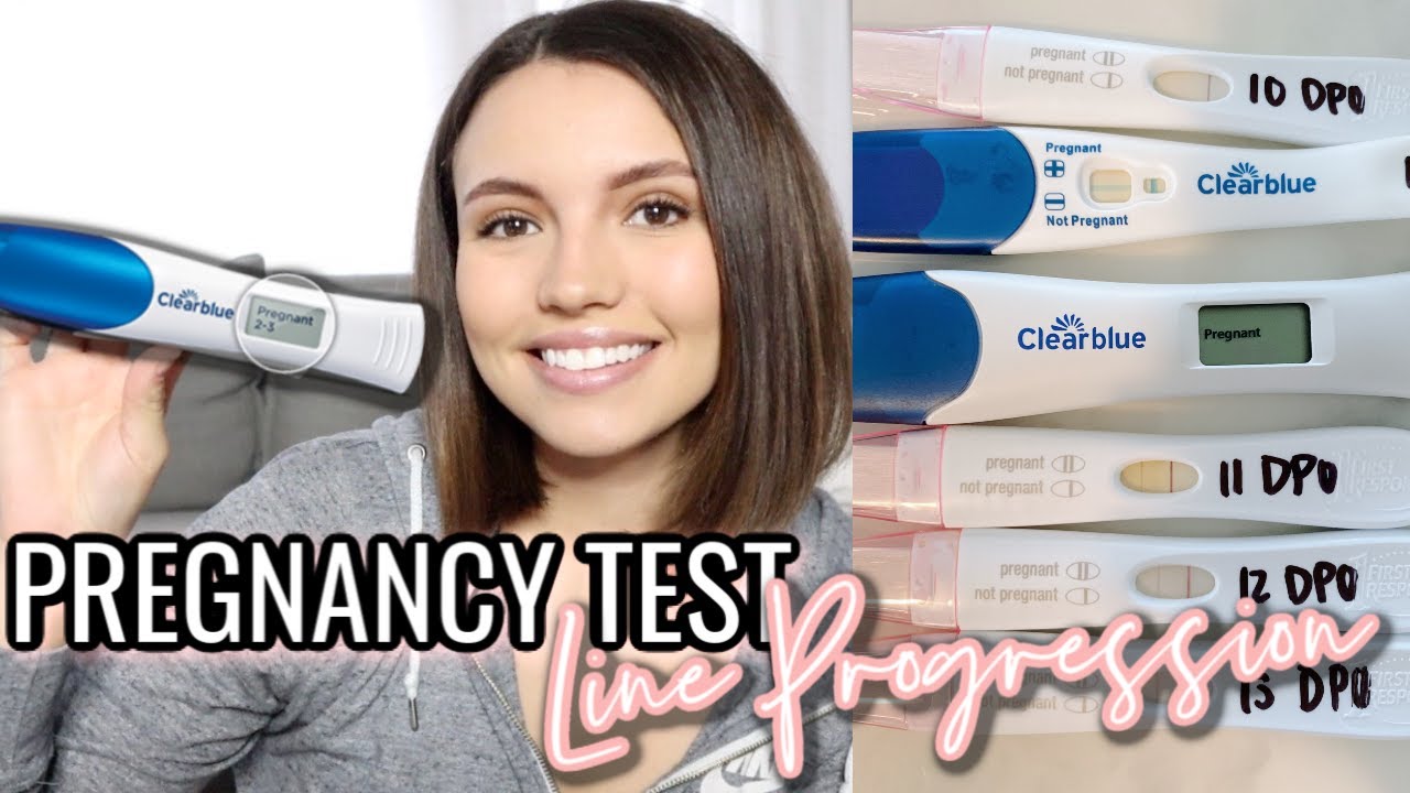 PREGNANCY TEST LINE PROGRESSION 2020 | 10 DPO - 13 DPO | BABY #2