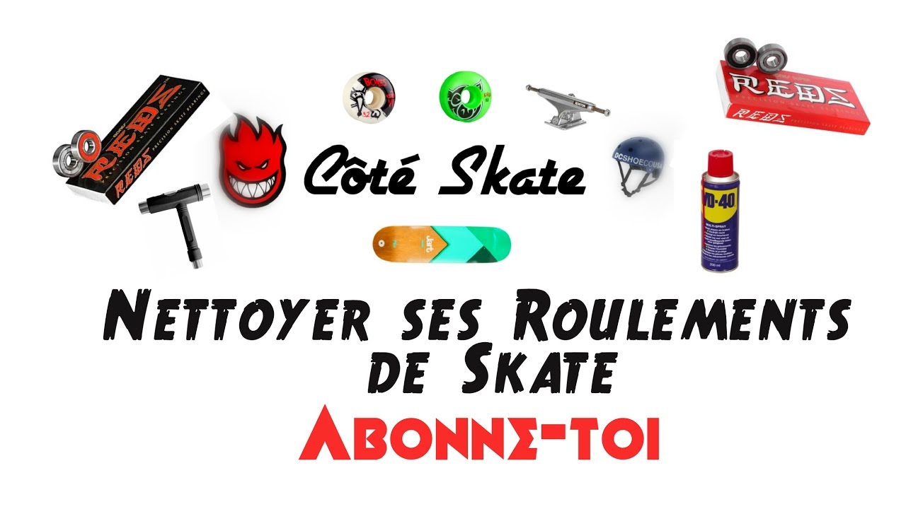 Nettoyer ses ROULEMENTS de skate - Côté Skate [FR]
