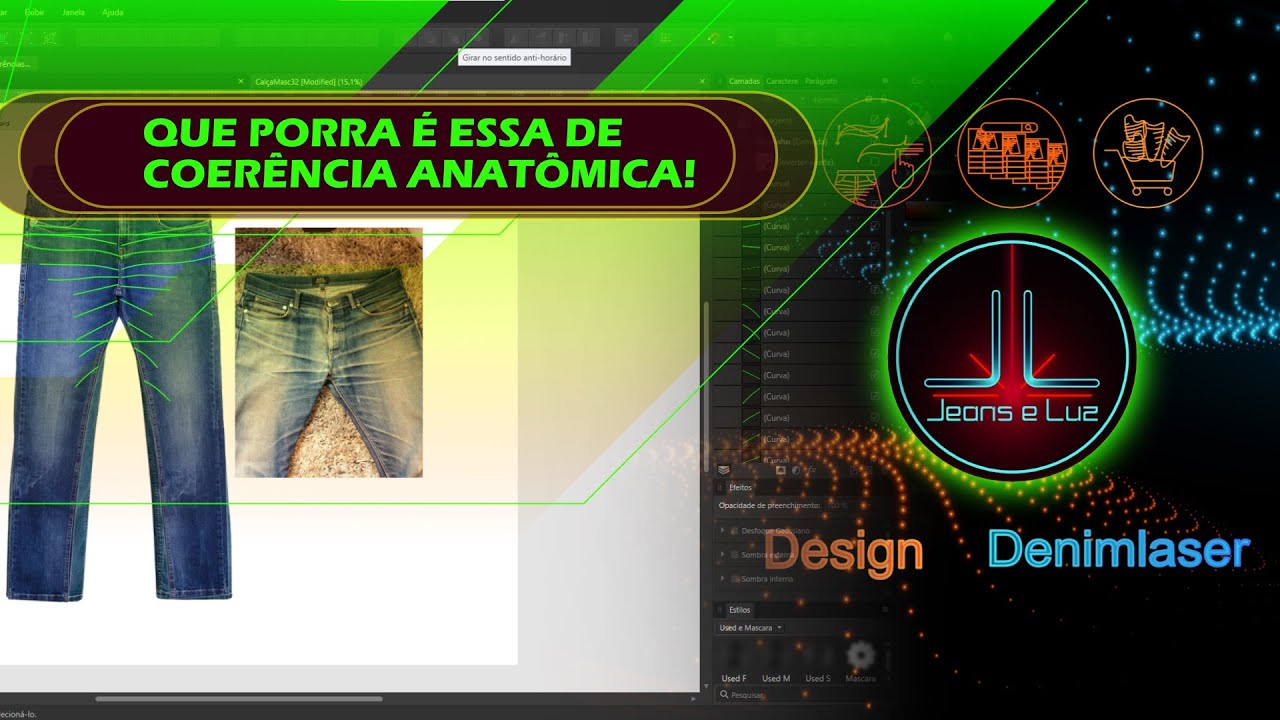 QUE PORRA &Eacute; ESSA DE COR&Ecirc;NCIA ANATOMICA - DESIGN DENIMLASER