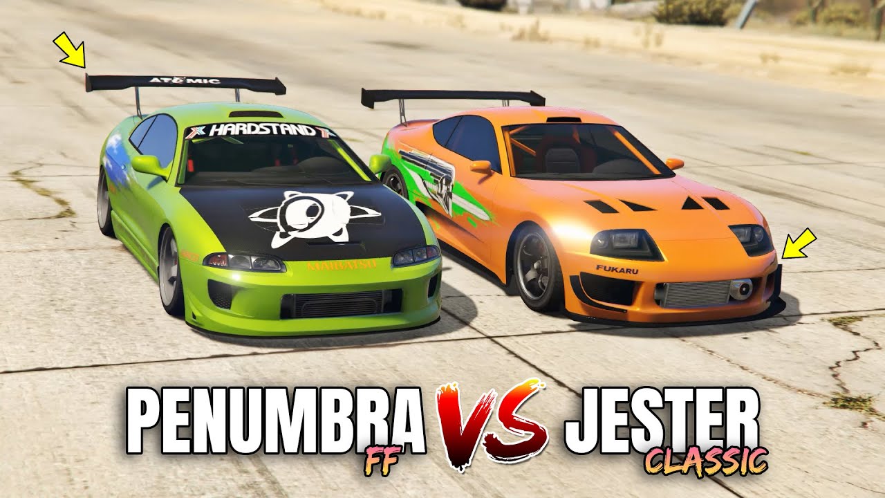 GTA 5 ONLINE - PENUMBRA FF VS JESTER CLASSIC (WHICH IS FASTEST?)