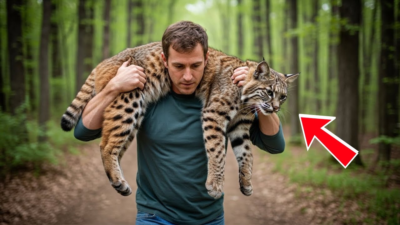 He Carried the Injured Bobcat to the Vet for Hours — What Happened Later Melted Hearts!